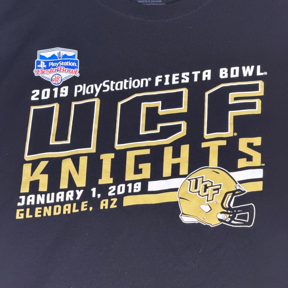 UCF Knights 2019 PlayStation Fiesta Bowl T-Shirt Black Men's XL NCAA Football - Picture 2 of 7